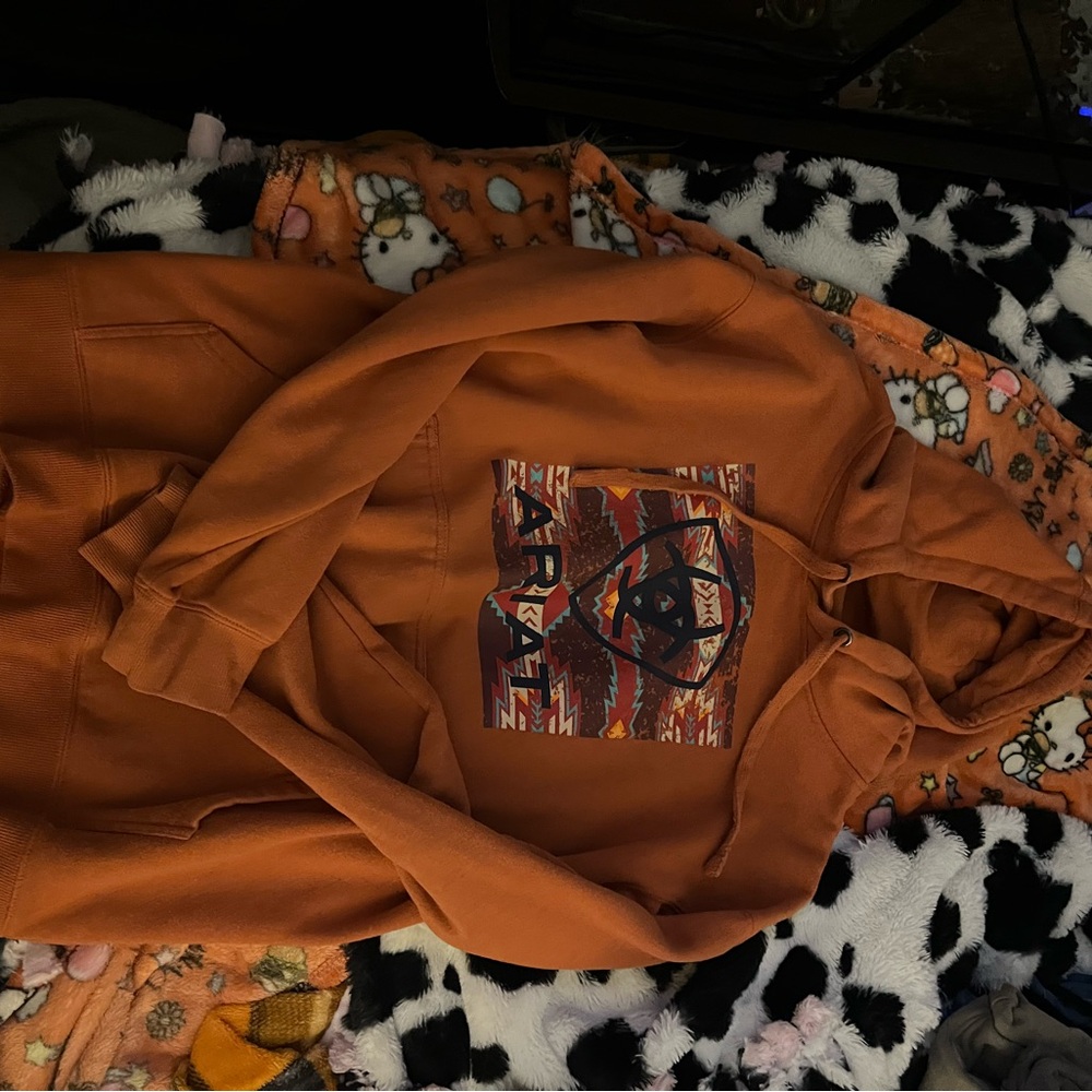 Ariat Orange Graphic Hoodie